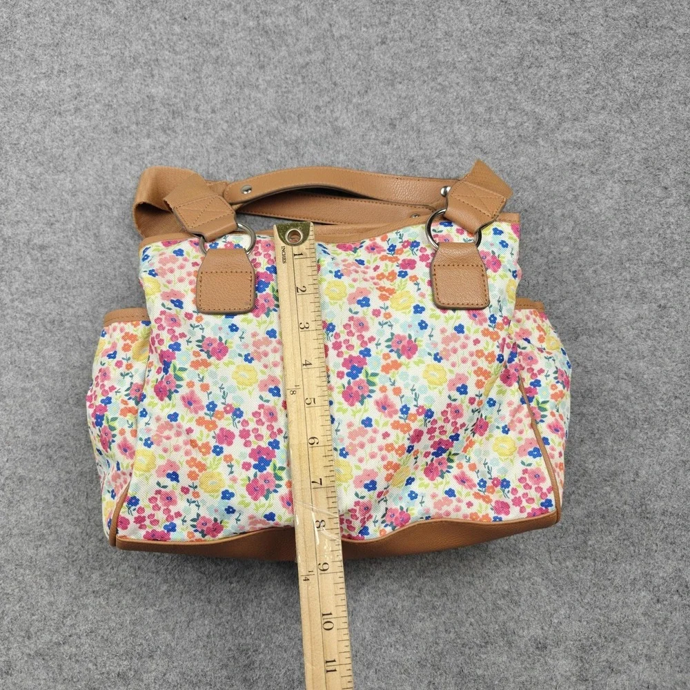 Lily Bloom Satchel Bag Womens Medium Multicolor Floral Landon Karma Bloom New